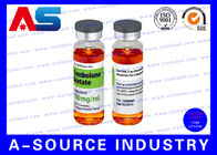 Conception médicale imperméable en plastique de label de laboratoires de Pharma de labels de fiole de stéroïde d'Enanthate 250 de testostérone