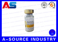 Impression adaptée aux besoins du client d'aluminium de 10ml Vial Labels Gold pour l'emballage stérile de bouteilles d'injection