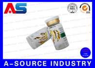 Impression adaptée aux besoins du client d'aluminium de 10ml Vial Labels Gold pour l'emballage stérile de bouteilles d'injection