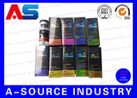 Boîtes olographes adaptées aux besoins du client de la fiole 10ml/petites boîtes de rangement médicales d'emballage pour des huiles