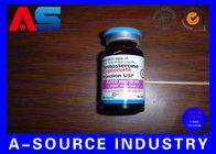 Cypionate de musculation 200 mg Étiquette de flacon de pilule avec hologramme laser