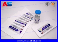 Étiquette blanche de fiole du film 10ml de perle de CMYK pour des bouteilles d'injection