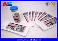 Labels de fiole de stéroïde de CMJN pour l'usine d'impression d'autocollant de bouteille en verre de médecine