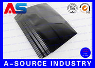 Support d'aluminium de Tablette vers le haut de l'emballage de boursouflure en plastique de poche sac zip-lock de papier aluminium noir de couleur de 9 * de 6 cm