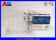 Boîte de flacon d'injection de papier d'emballage Somatropina Hcg avec étiquette