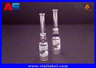 Impression personnalisée 1 ml de testostérone Pharmaceutique Ampoule en verre clair