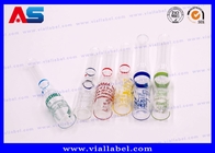 Ampoule en verre pharmaceutique claire de tanon de Sus avec les anneaux 1ml 2ml 3ml 5ml 6ml 10ml