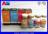 Bio bouteille de Pharma 10ml Vial Box Label And Glass pour le paquet de l'acétate 250mg de Muscle Growth