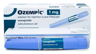 Boîte d'emballage pharmaceutique pour stylos d'injection de semaglutide avec inserts en papier à l'intérieur de la boîte