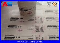 Label en plastique de bouteille de pilule de prescription pour les étiquettes adhésives de GV ROHS d'OIN des pots 30ml pour les bouteilles en plastique
