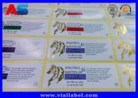 Étiquettes de laboratoire en feuille d'or personnalisées Autocollants pour flacon stérile de 10 ml