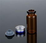 Flacons en verre d&amp;#39;huile essentielle 8ml, fiole en verre d&amp;#39;injection ambre avec le chapeau en caoutchouc et d&amp;#39;or