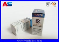 Bodybuilding de haute qualité Petites boîtes pour flacons Boîte bleue Emballage pharmaceutique Peptide anabolisant 10 ml boîtes de flacons