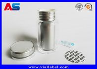 60 comprimés Pharmacie Petites flacons de pilules certifiés SGS Avec capuchons en plastique à l' épreuve des enfants