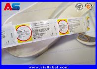 Le médicament olographe du laser 10ml Vial Labels For Peptide Pharmacy d'anti faux met des labels en bouteille pour les fioles en verre