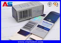 4C Impression Holographique 10 ml Vial Boîtes Pour Injection Peptide boîtes d'emballage pharmaceutique
