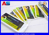 Étiquettes autoadhésives anti-faux personnalisées pour flacons de 10 ml Pour les étiquettes en verre pour flacons de peptides anabolisants