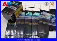 Hologramme de boîte d'emballage pharmaceutique et étiquette Pour les boîtes en papier pour comprimés de 10 ml de peptide oral