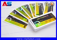 Étiquettes de flacon RX 10 ml, Film adhésif laser Étiquettes de flacon personnalisées Étiquettes de conception clinique pour flacons en verre