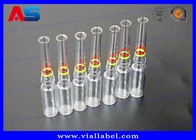 Ampoule en verre pharmaceutique de 1 ml, 2 ml, 5 ml et 10 ml avec anneaux, flacons en verre de couleur Panton