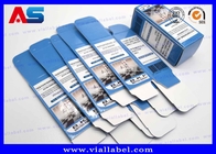Boîte en papier pliable imperméable pour injection Vials en verre 10 ml Boîtes d'emballage pharmaceutique à logo personnalisé