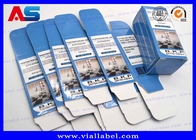 Boîte en papier pliable imperméable pour injection Vials en verre 10 ml Boîtes d'emballage pharmaceutique à logo personnalisé