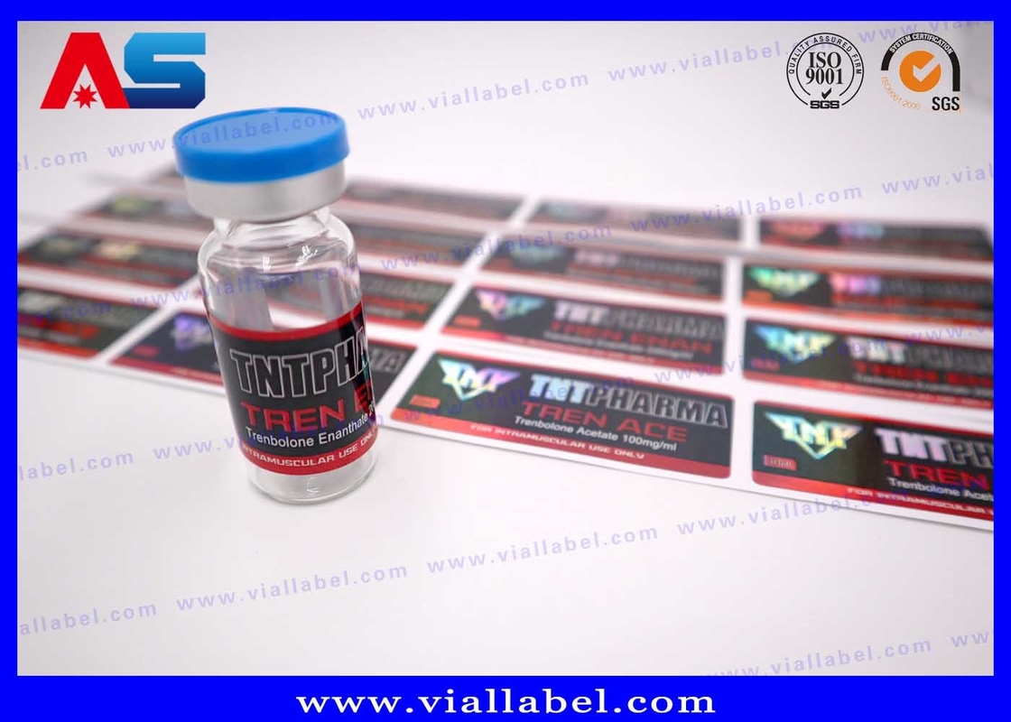 Étiquette faite sur commande adhésive forte de bouteille de rouleau de l'hologramme 2ml pour des peptides