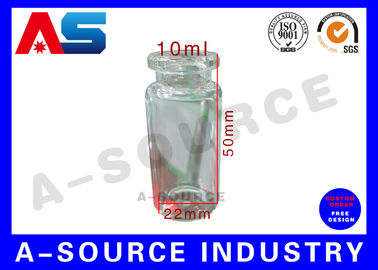 Fioles 10ml en verre claires avec la secousse outre des dessus