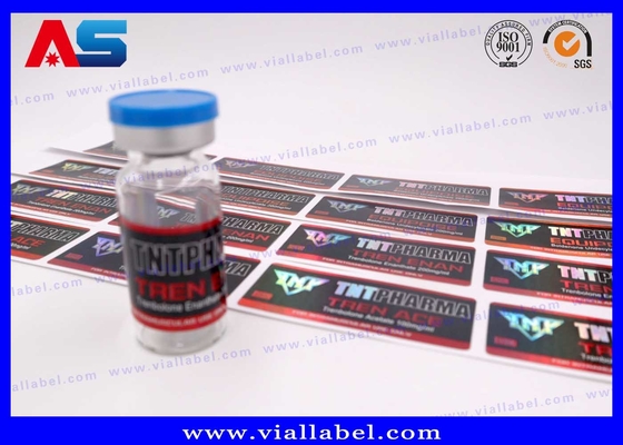 Étiquettes personnalisées pour flacons en verre Laminaison brillante pour médicaments Package HCG boîtes d'étiquette de flacon