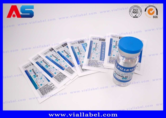 Impression d'étiquettes de peptide de bouteilles en verre, labels olographes de la bouteille 10ml