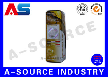 Boîtes de carton de 10 ml de papier pour flacons de médicaments pour peptide d' huile par voie orale Boîtes d' emballage imprimées