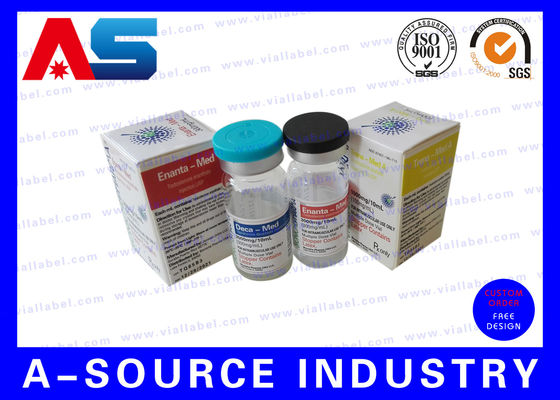 Boîtes personnalisées pour flacons ISO 9001 Pharma 10 ml pour le stockage, impression régulière pour flacons de peptides