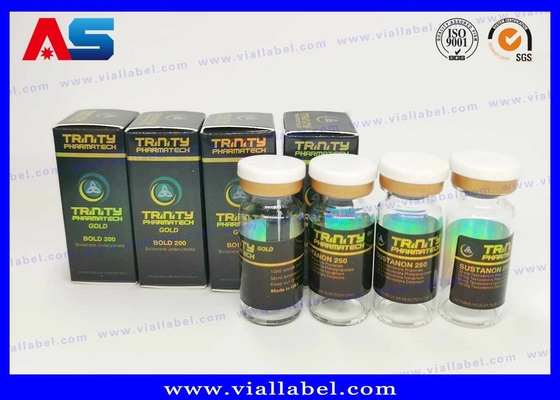 Péptide pharmaceutique Sarms Vial en papier Boîte d'emballage Logo Hologramme revêtement UV Étiquettes de flacons de 10 ml