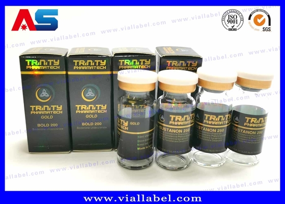 Péptide pharmaceutique Sarms Vial en papier Boîte d'emballage Logo Hologramme revêtement UV Étiquettes de flacons de 10 ml