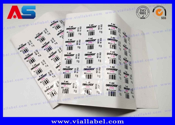 Bouteilles de peptides Étiquette pharmaceutique Impression Melanotan 2 4C pour flacon injectable de 2 ml