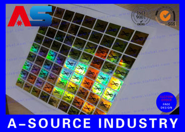 Autocollant holographique 3D PET Autocollants holographiques personnalisés / Autocollants décal personnalisés avec code à gratter