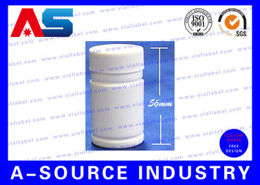 Bouteilles de pilule en plastique de PE de la médecine 30ml pour 50 étiquettes 56mm 500pcs 32mm large grand MOQ
