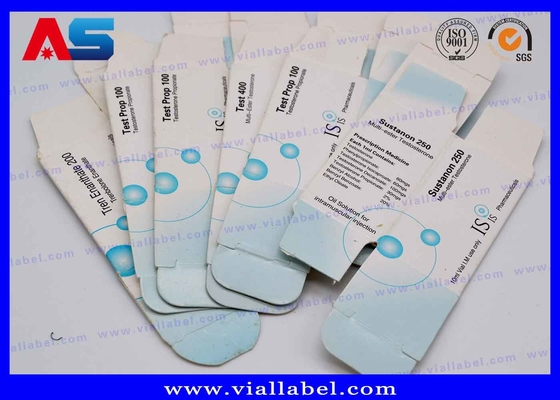 Glossy / Matt Bio Custom 10 ml Boîte à flacons Boîtes de déménagement en carton Pour les tests de laboratoire Boîtes à déménagement pour les flacons