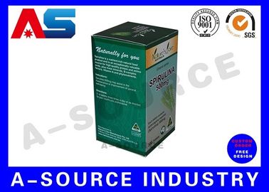 Boîte d'emballage pour capsules Finition brillante Boîte d'emballage pharmaceutique / Boîte en papier médicamenteux pour flacon de pilule
