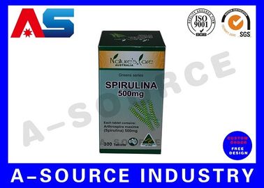 Boîte d'emballage pour capsules Finition brillante Boîte d'emballage pharmaceutique / Boîte en papier médicamenteux pour flacon de pilule