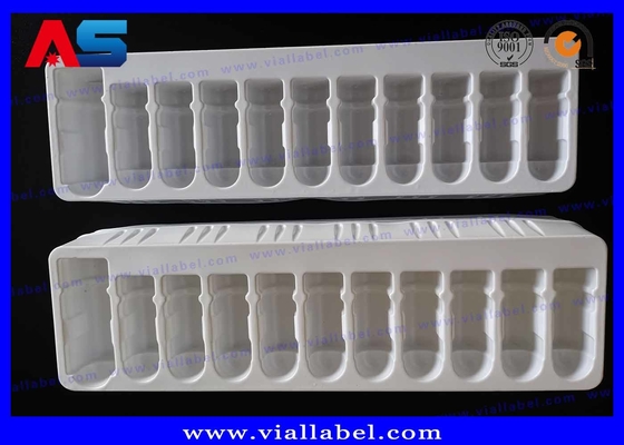 Blisters de plateau en plastique PET blanc bon marché de flacon de 2 ml et bouteille de 10 ml