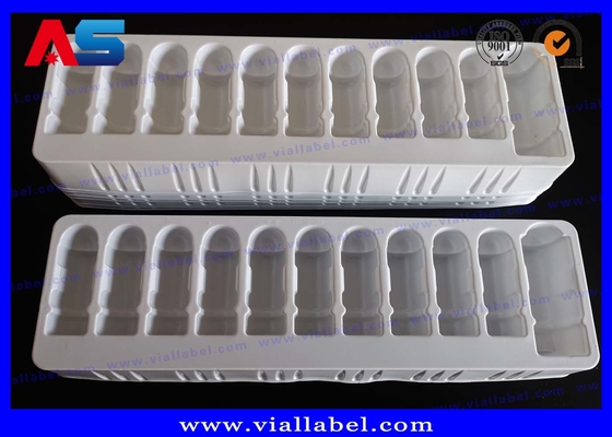 Blisters de plateau en plastique PET blanc bon marché de flacon de 2 ml et bouteille de 10 ml