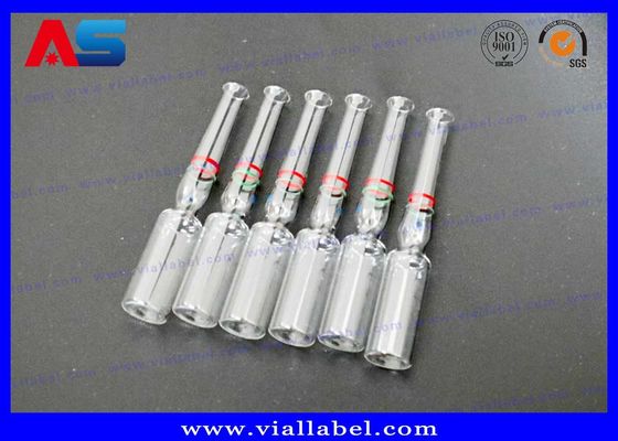 Ampoules en verre pharmaceutiques 1ml 2ml 3ml 4ml 5ml 10ml drogues sûres de stockage de petites