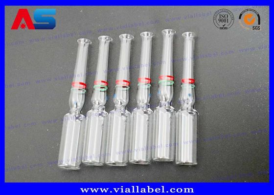 Ampoules en verre pharmaceutiques 1ml 2ml 3ml 4ml 5ml 10ml drogues sûres de stockage de petites