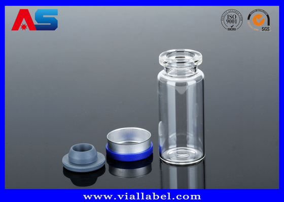 Fabrication de produits pharmaceutiques en laboratoire Vitraux Vials de verre vides, gouttière et bouchons en plastique, petits flacons de verre de 10 ml