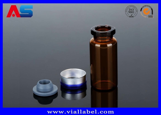 Fabrication de produits pharmaceutiques en laboratoire Vitraux Vials de verre vides, gouttière et bouchons en plastique, petits flacons de verre de 10 ml