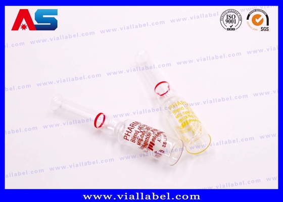 1 ml / 2 ml / ampoules en verre Impression sur mesure en couleurs