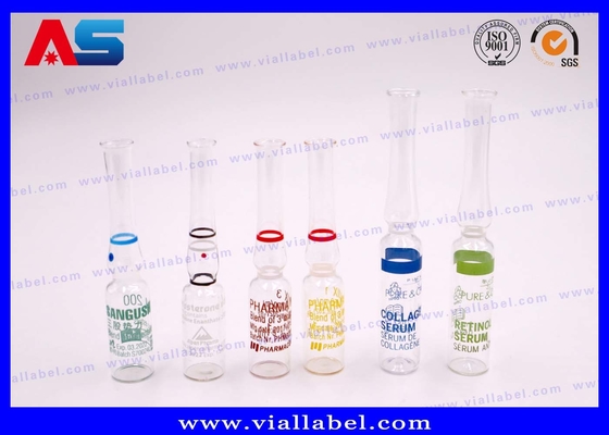 1 ml / 2 ml / ampoules en verre Impression sur mesure en couleurs