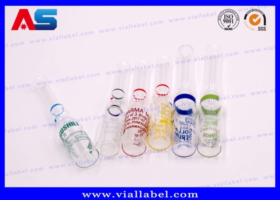 1 ml / 2 ml / ampoules en verre Impression sur mesure en couleurs