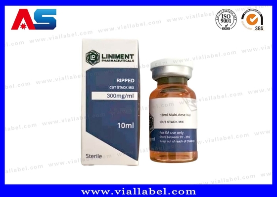 CJC-1295 2 mg 10 ml Adhésif pour flacon à doses multiples Étiquettes pour petites bouteilles Impression holographique au laser